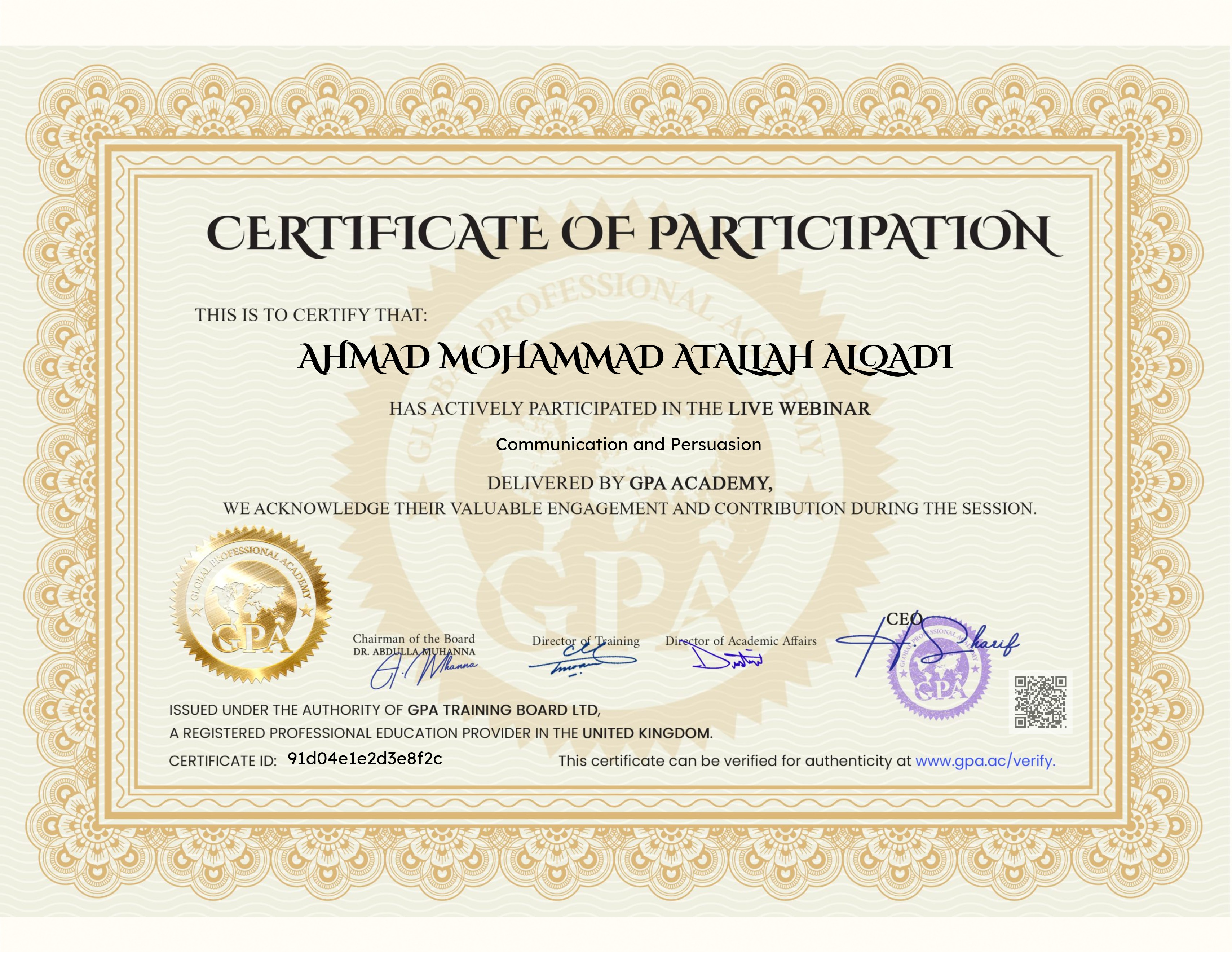 Communication and Persuasion